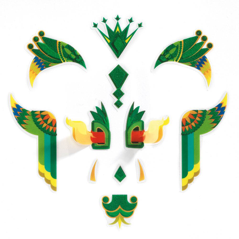 Djeco face stickers dragon, , medium-null