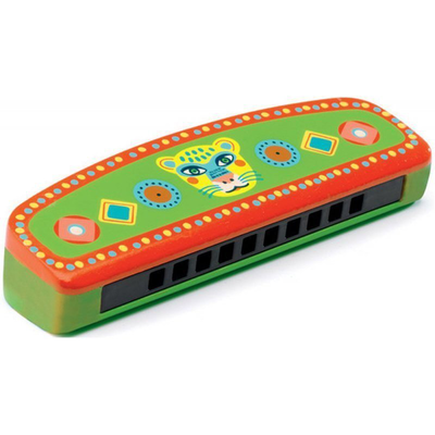 Wooden harmonica tiger