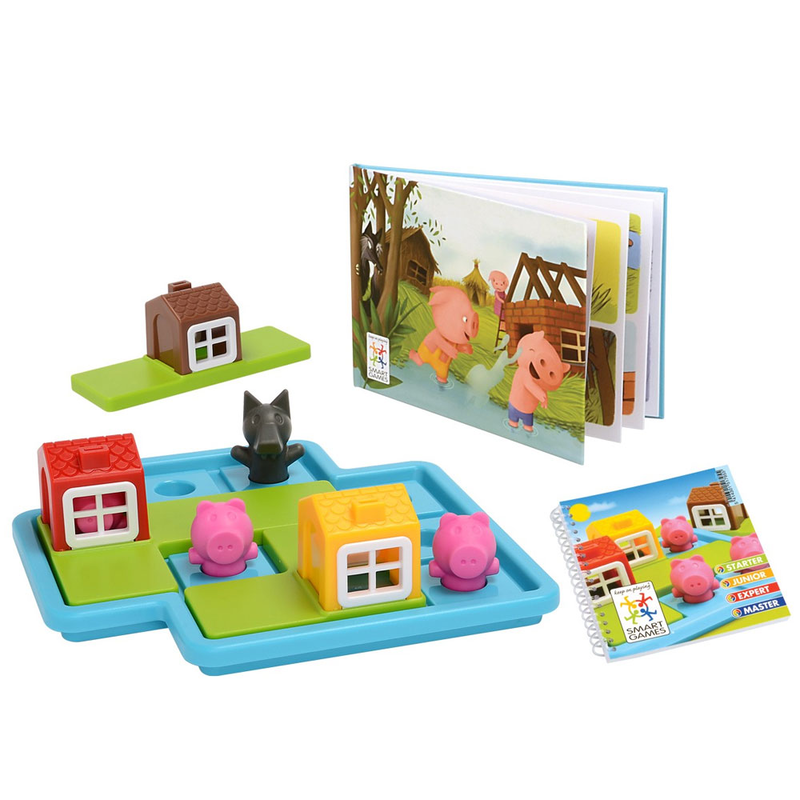 Smartgames pre-school fairy tales three little piggies - deluxe, , medium image number null