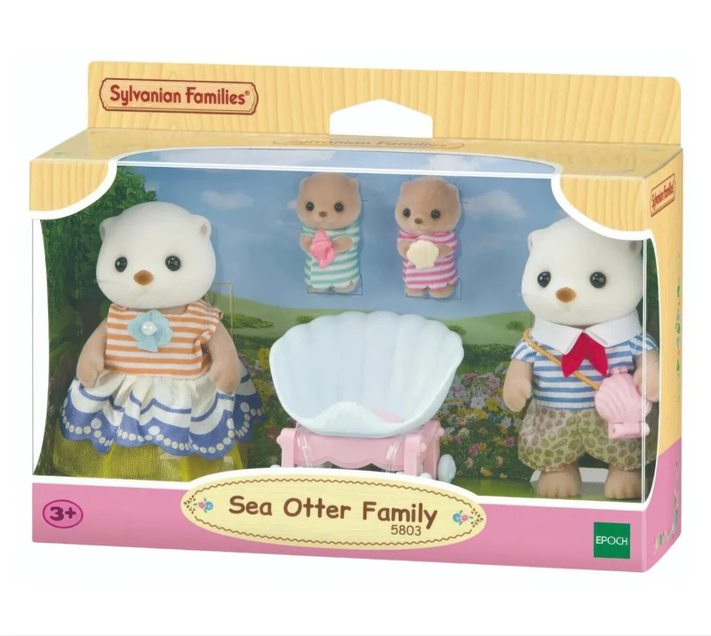 Sylvanian families sea otter family, , medium-null