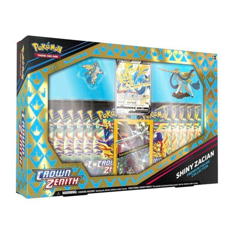 Pokémon tcg: crown zenith premium figure collection (shiny zacian), , medium image number null