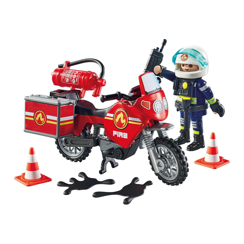 Playmobil fire motorcycle, , medium-null