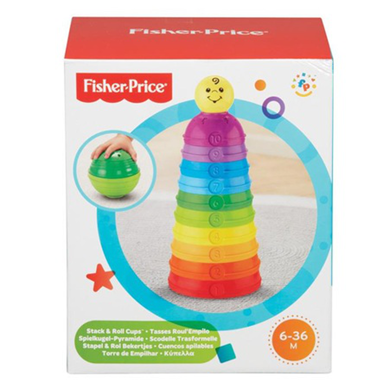 Fisher price stack & roll cups (w4472) 6m+, , medium-null