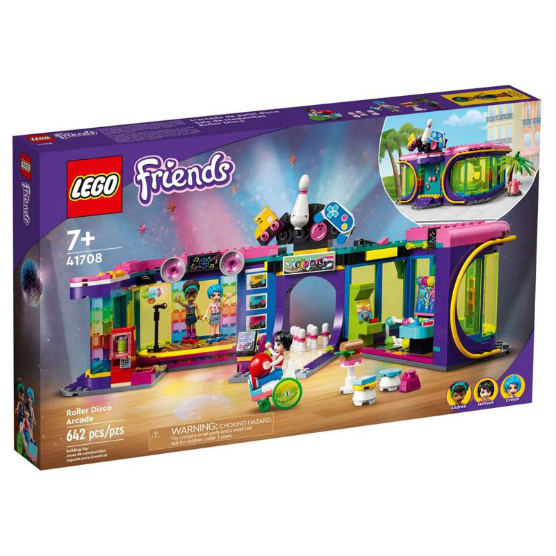 Lego friends roller disco arcade 41708 for ages 7+, , medium-null