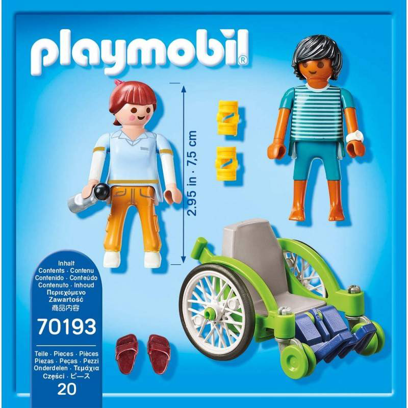 Playmobil 70193 city life wheelchair patient, , medium image number null