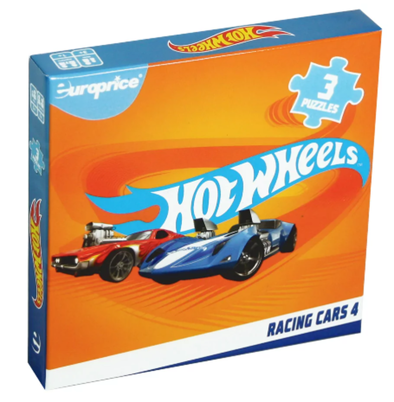 Puzzle mini hot wheels- racing cars - red-null