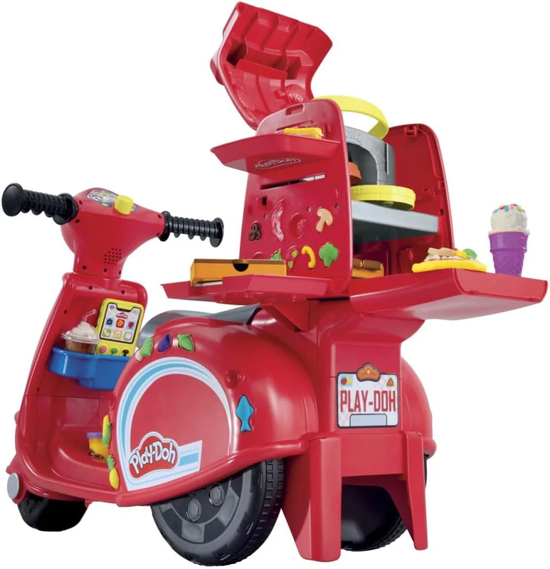 Play-doh pizza delivery scooter playset-null