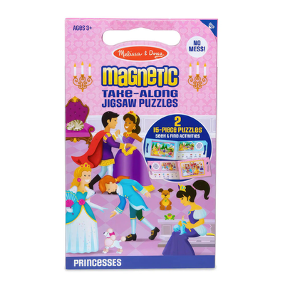 Melissa & doug take along magnetic jigsaw puzzles - princesses