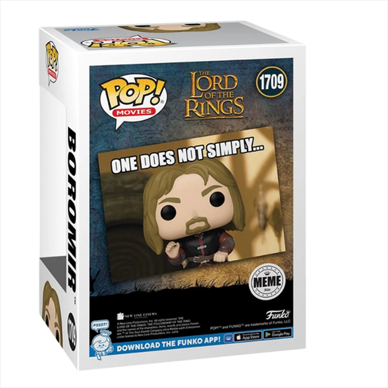 Funko pop! Movies: the lord of the rings - boromir​ meme #1709 vinyl figure, , medium-null