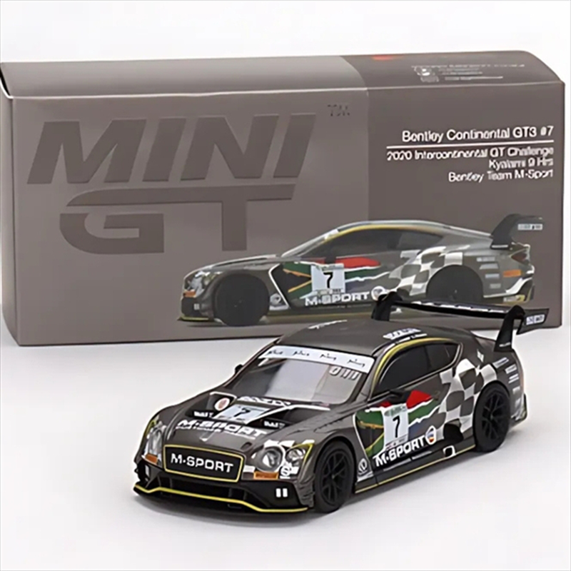 Mini gt 1/64 bentley continental gt3 #7 m-sport 2020 international gt challenge kyalami 9h., , medium-null
