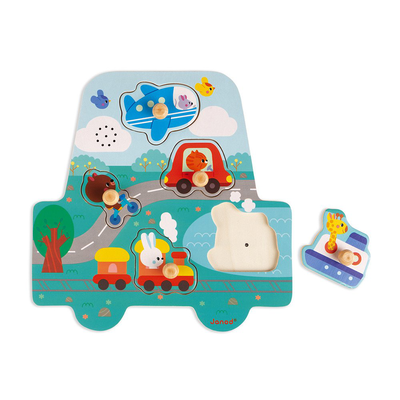 Musical puzzle - little racers, , medium