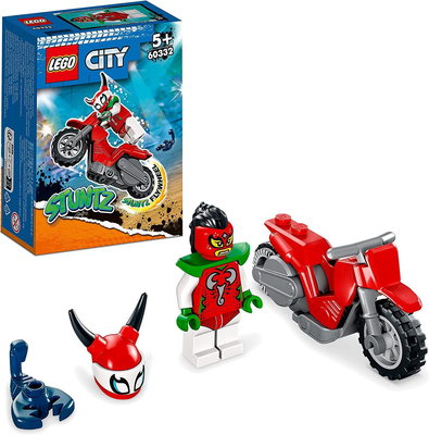 Lego city 60339 stuntz double loop stunt arena motorbike set