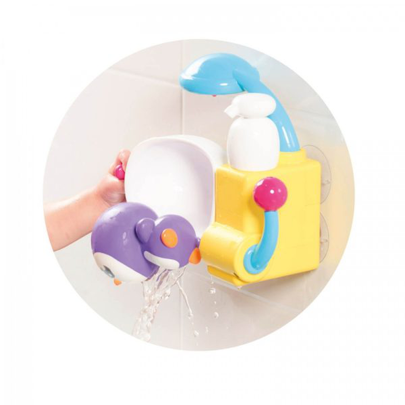 As tomy toomies peryn's shower & scrub penguin bubble bath toy 72610 18m+, , medium image number null