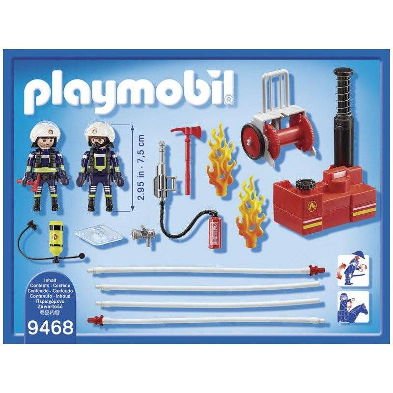 Playmobil 9468 city action firefighters with water pump, , medium image number null