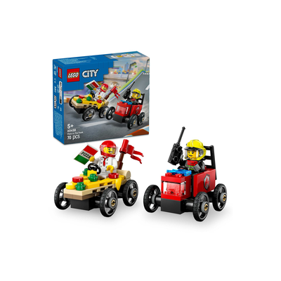 Lego city pizza vs. Fire truck race car pack, , medium