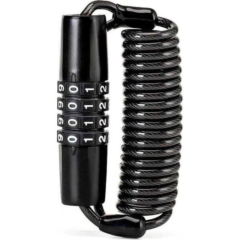 Rockbros t609 bicycle lock with 1.5 m combination - black, , medium-null