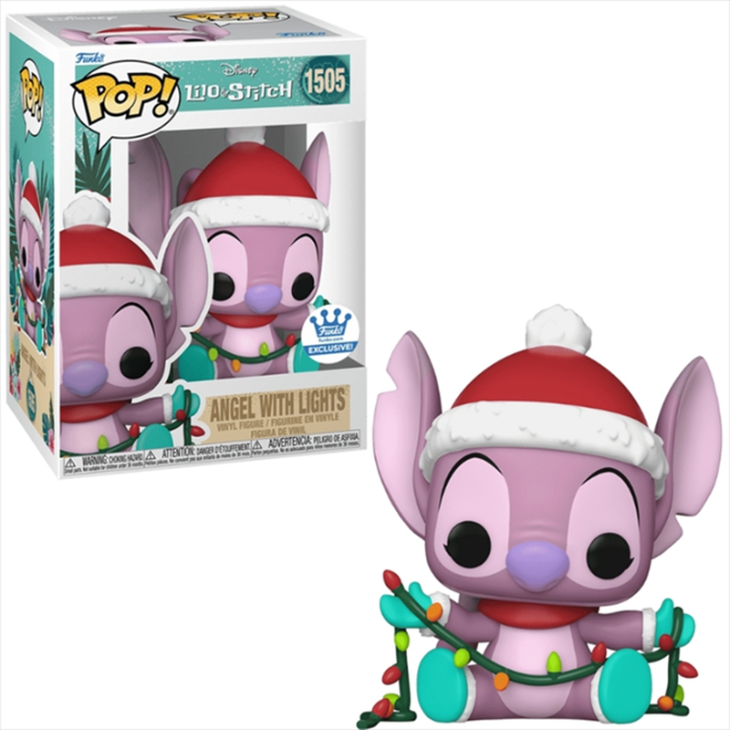 Product image: Funko pop! Disney: lilo  stitch - angel with lights #1505 funko shop exclusive vinyl figure, , medium-null