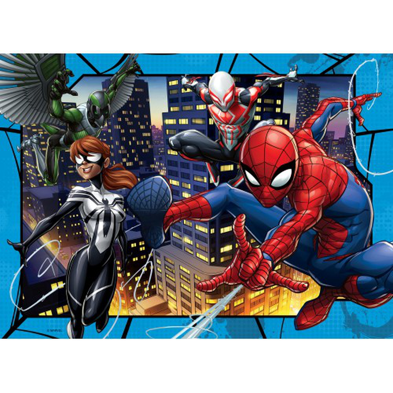 Ravensburger puzzle 4x100 pcs - spiderman 12001076, , medium-null