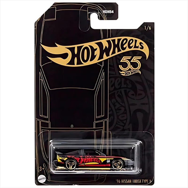 Hotwheels 1/64 pearl and chrome 2023 55 years - 96 nissan 180sx - hlj96, , medium-null