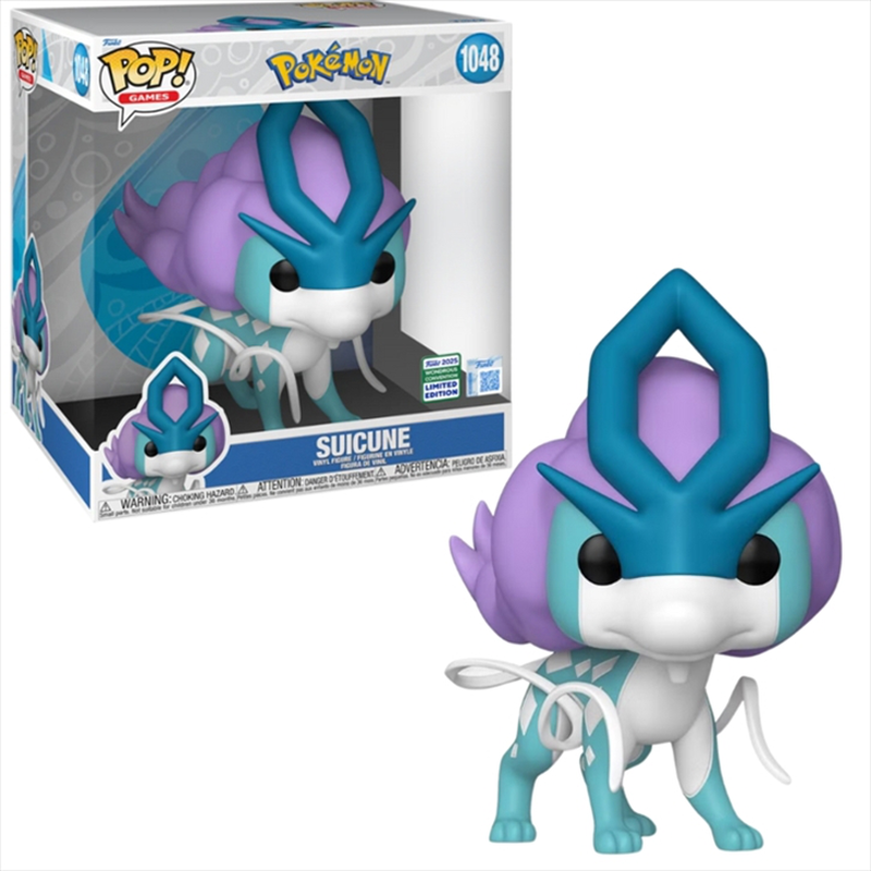 Product image: Funko pop! Jumbo: pokemon - suicune 2025 wondours convention special edition #1048 vinyl figure 10, , medium-null