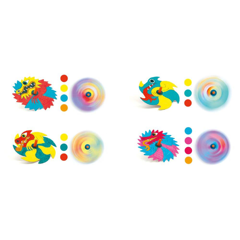 Design do it yourself - spinning tops dragons, , medium image number null