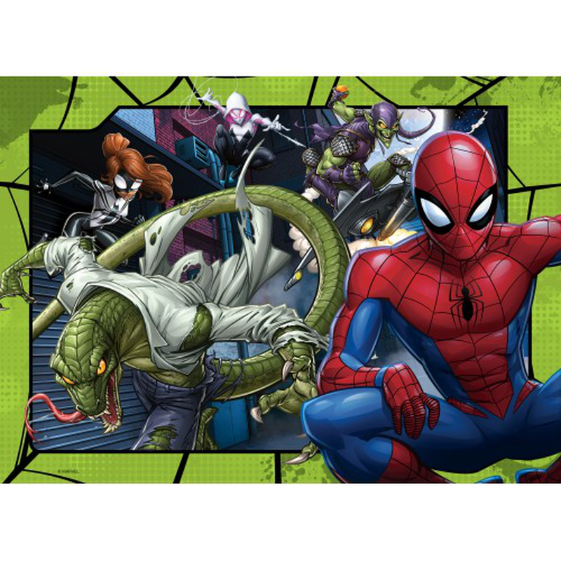 Ravensburger puzzle 4x100 pcs - spiderman 12001076, , medium-null
