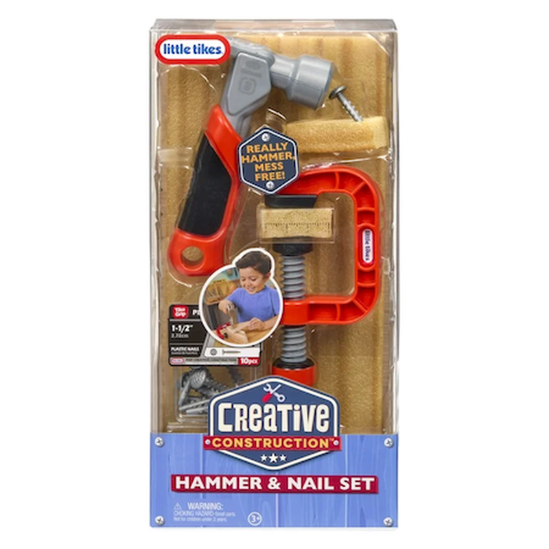 Little tikes creative construction hammer & nail set 3y+ (643248), , medium-null