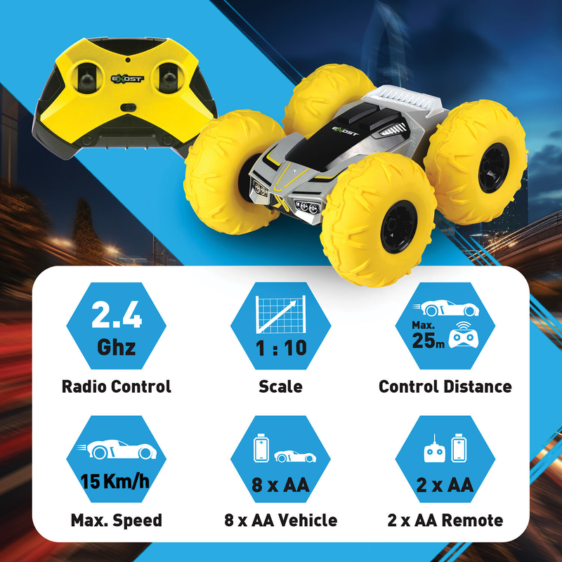 Exost 360 tornado rechargable remote control car, , medium-null