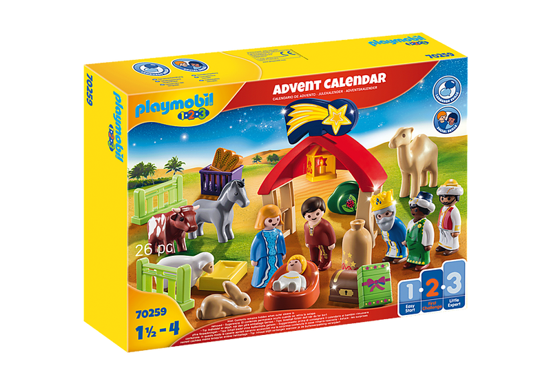 Playmobil 70259 -  1.2.3 christmas manger advent calendar, , medium image number null