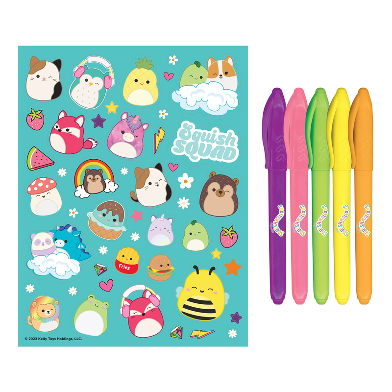 Squishmallows kaleidoscope colouring kit, , medium-null
