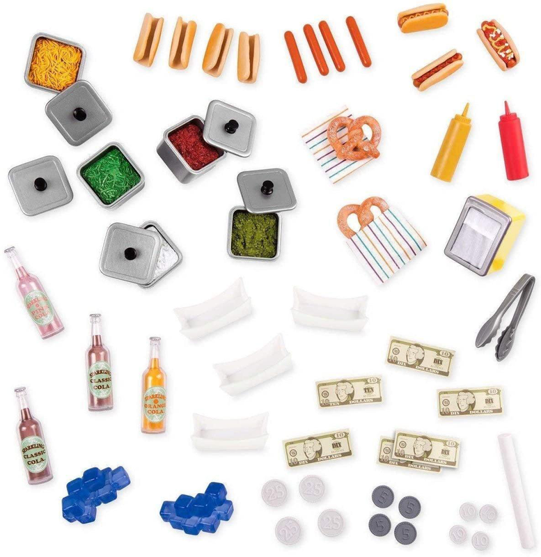 Our Generation retro hot dog cart and accessories, , medium-null