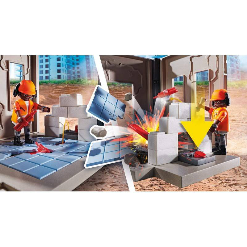 Product image: Playmobil 70442 city action construction demolition crane with working winch, , medium-null