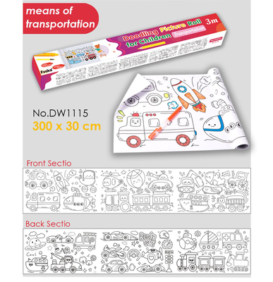 Drawing roll adhesive 30cm * 300cm means of transportation foska, , medium