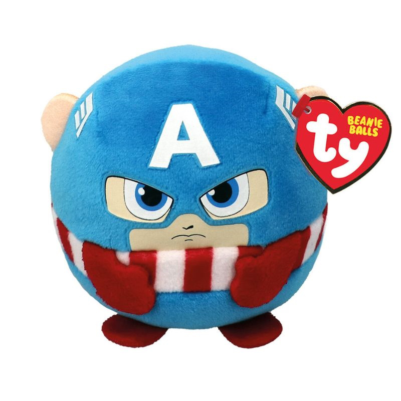 Product image: Ty beanie balls plush marvel captain america, , medium-null
