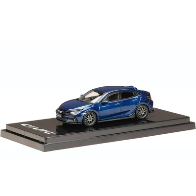 Hobby japan 1/64 2020 honda civic h/b fk7 customized version, obsidian blue pearl
