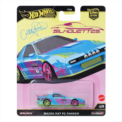 Mattel hot wheels premium 1/64 - car culture - silhouettes -  mazda rx7 fc pandem jbk60, , medium