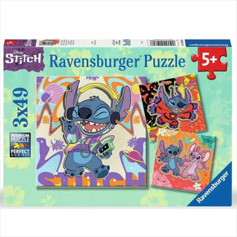 Ravensburger 3x49 pcs puzzle stitch 12001070, , medium-null