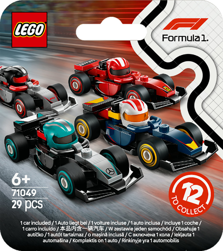 Lego f1&reg; collectible race cars 71049 for ages 6+ 29pcs, , medium-null