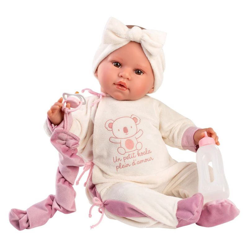 Llorens baby leo lloron - crying doll with baby sounds 45cm 74512, , medium-null