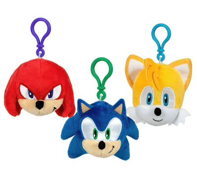 Sonic the hedgehog plush keychain 10cm - assorted, , medium