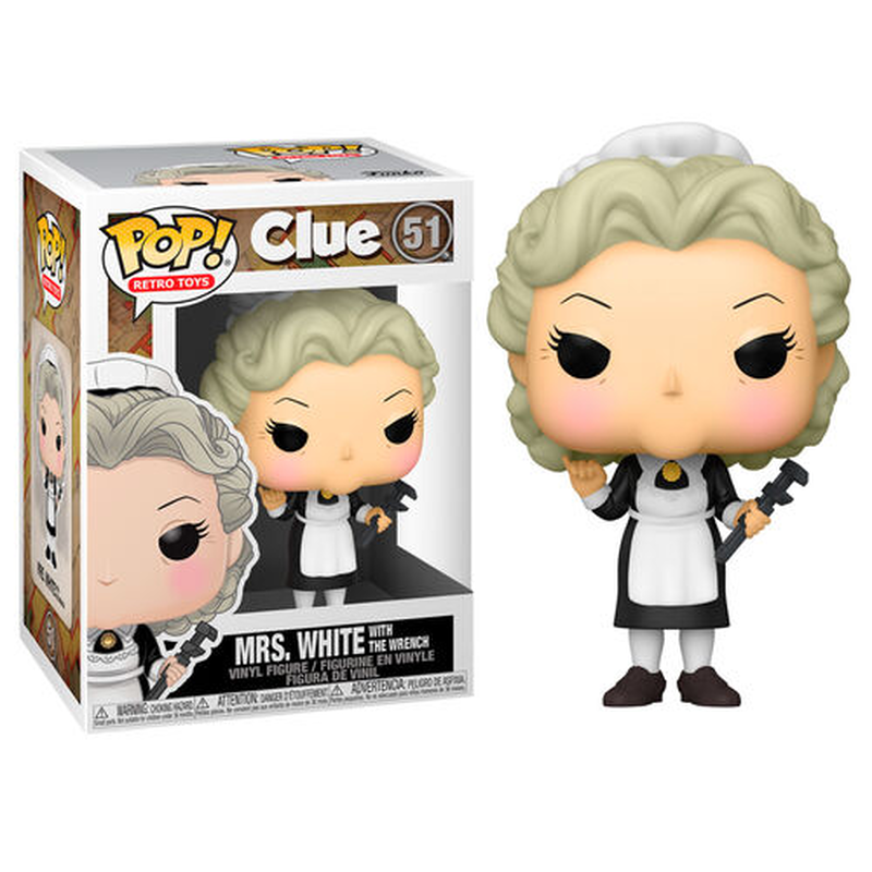 Pop funko! Retro toys: clue mrs white with the wrench figure, , medium-null