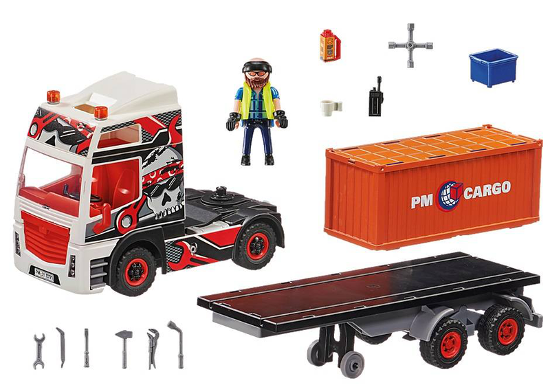 Playmobil 70771 city action truck with cargo container, , medium image number null