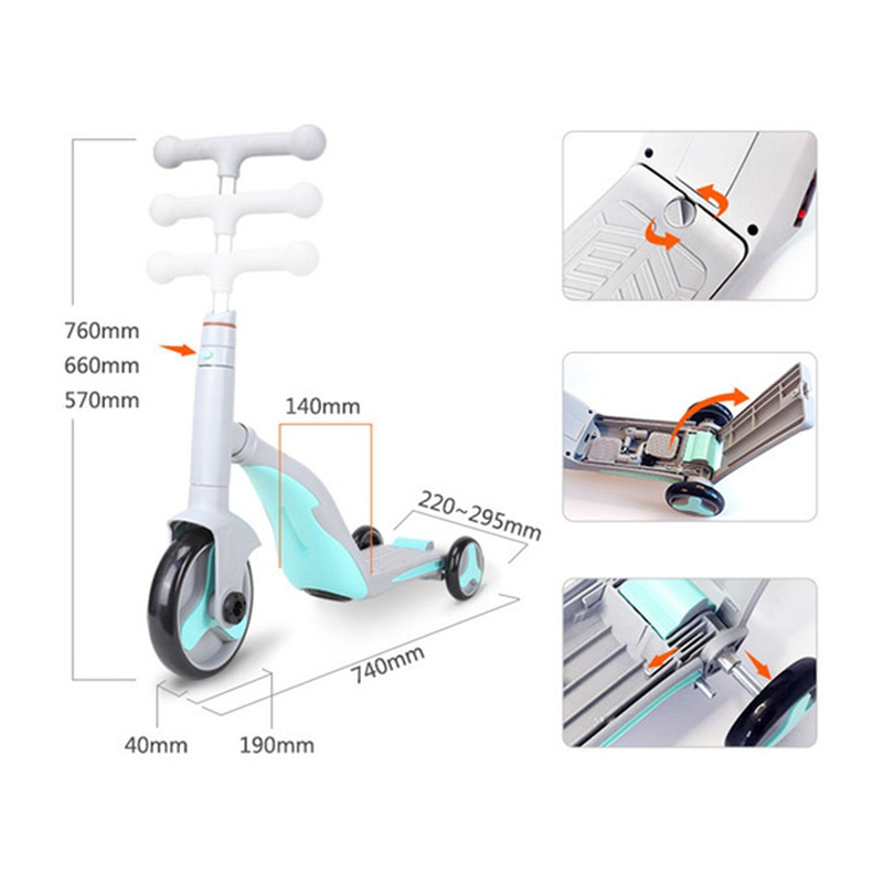 Product image: Παιδικό scooter πολυμορφικό 3 σε 1, , medium-null