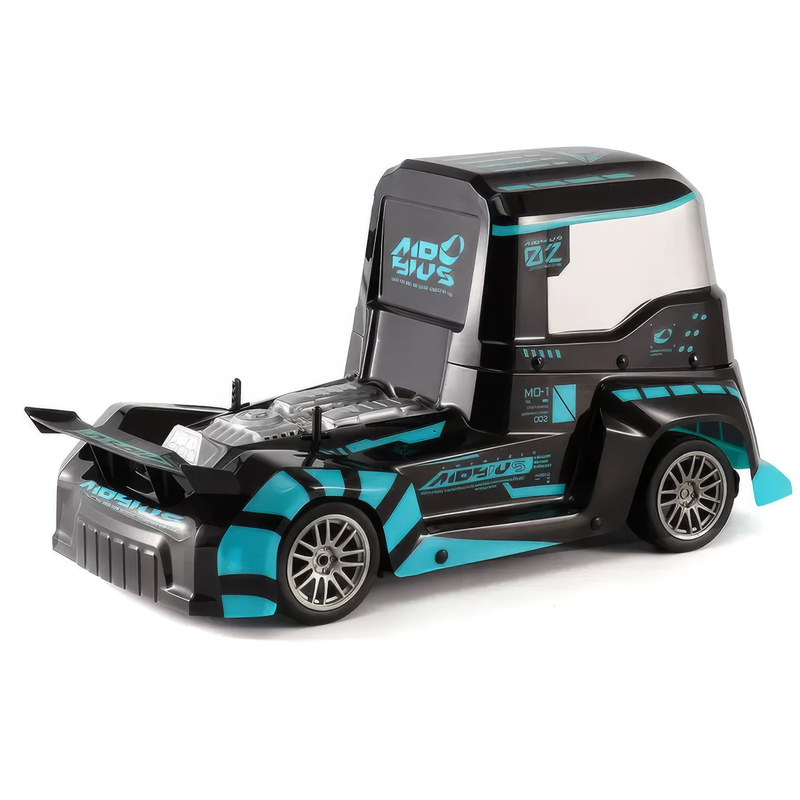 Lighting in the darkness 1:10 scale rc trailer truck, , medium image number null