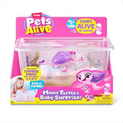 Zuru pets alive mama and baby turtles 9560, , medium