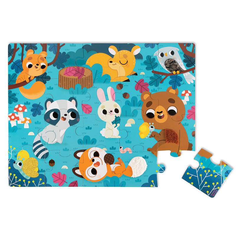 Product image: Tactile puzzle forest animals - 20, , medium-null