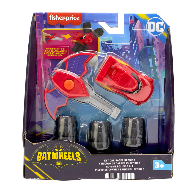 Fisher-price dc batwheels key car racer bam the batmobile-null