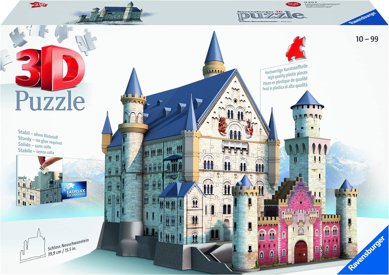 Neuschwanstein castle 3d puzzle, , medium-null