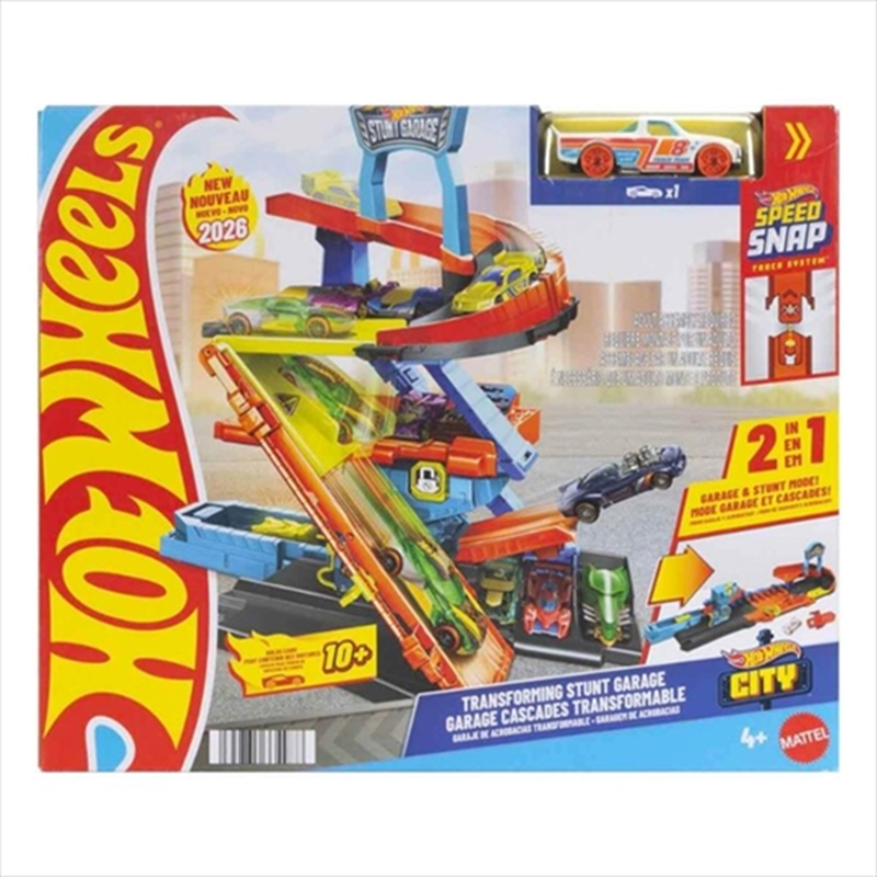 Hot wheels city multi-modular garage track 2 in 1 jhl94, , medium-null