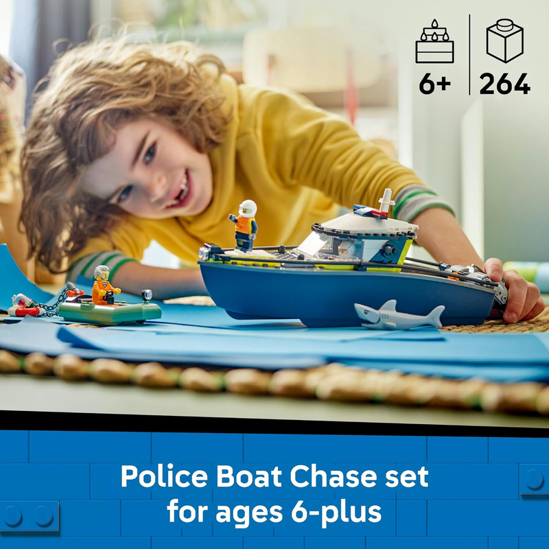 Product image: Lego city police boat chase, , medium-null